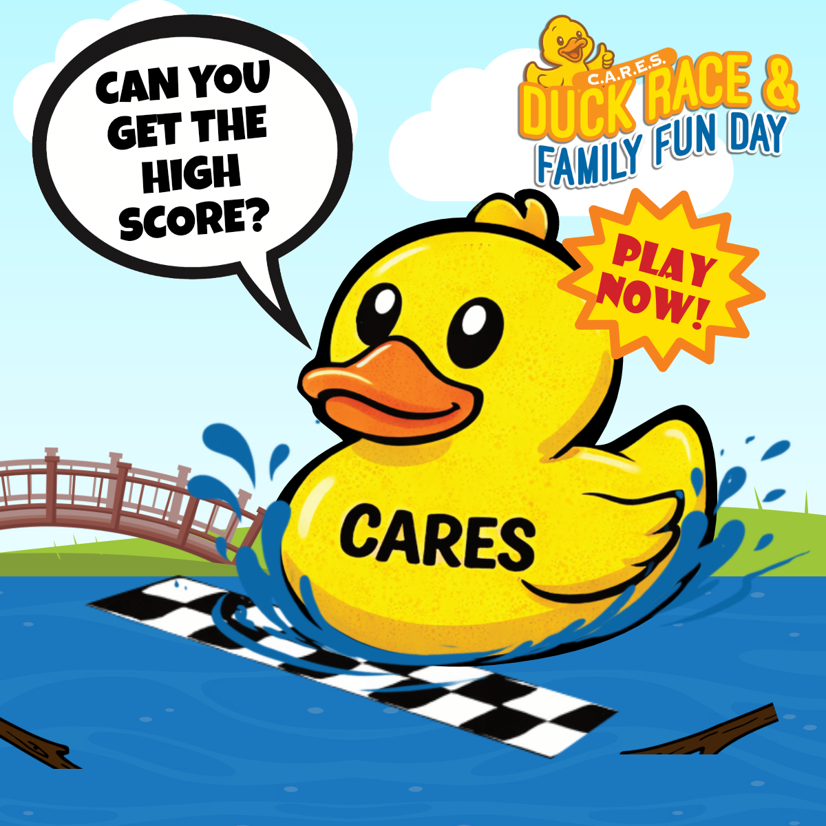 Play the CARES Duck Race