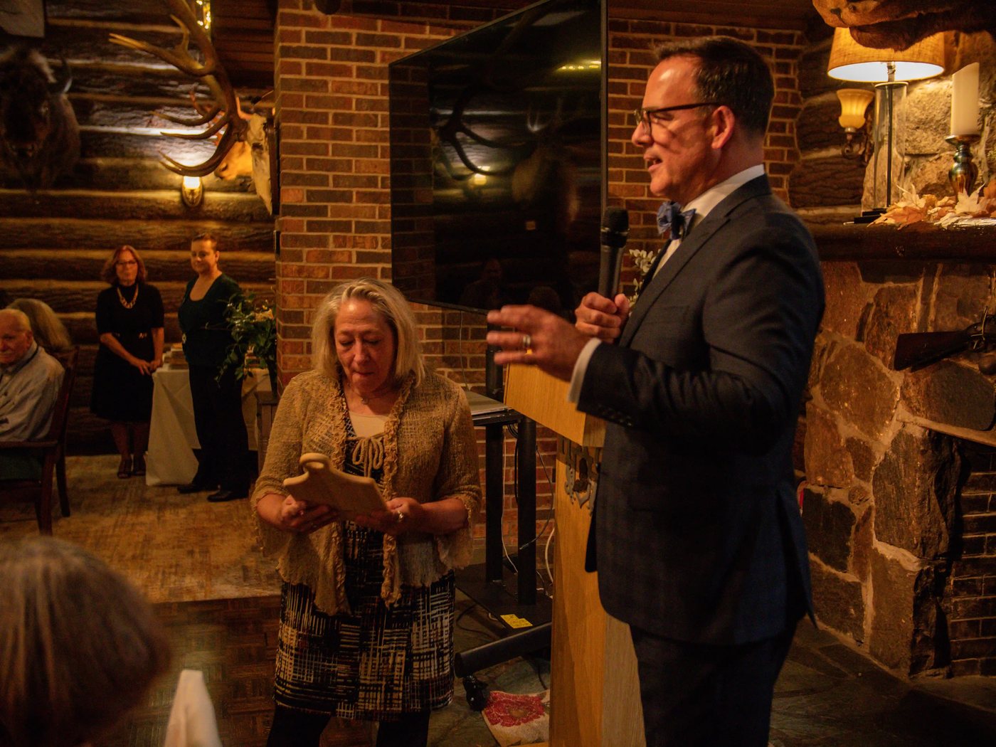 An award for a year of service — Grateful Plateful Dinner